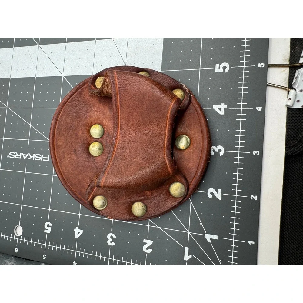 Hammer Loop Holster OS Brown Leather Riveted Tool Belt Attachment